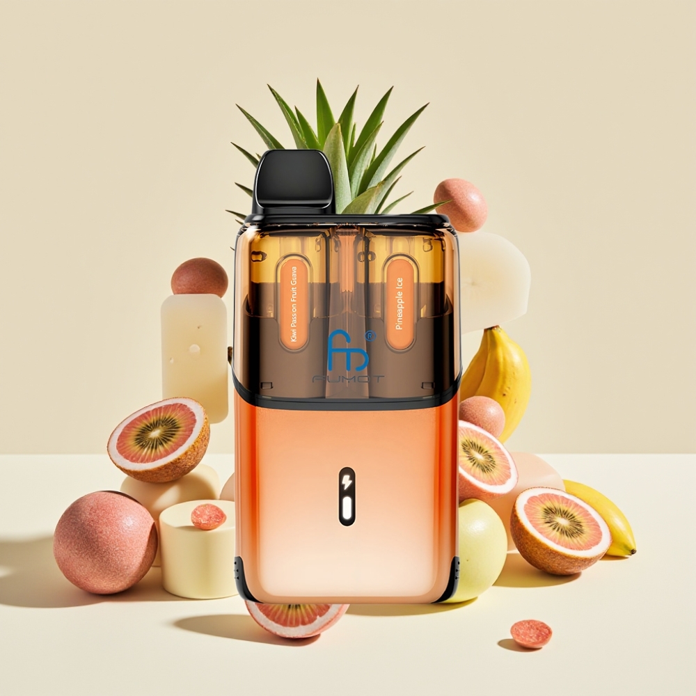 Fumot Ultra T32000 Sverige Grossist 32000 Puffar 800mAh 24ml Kiwi Passionfrukt Guava & Ananas Is