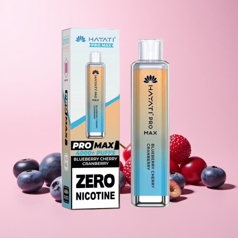 Hayati Pro Max 4000 Puff Disposable Vape 1400mAh 2ml Sverige Grossist Blåbär Körsbär Tranbär