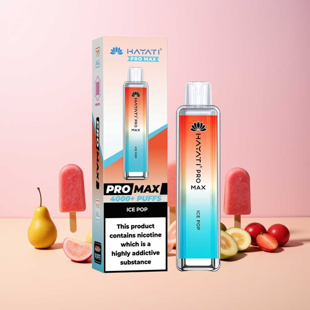 Hayati Pro Max 4000 Puff Återuppladdningsbar Disposable Vape Isgodis Sverige Grossist