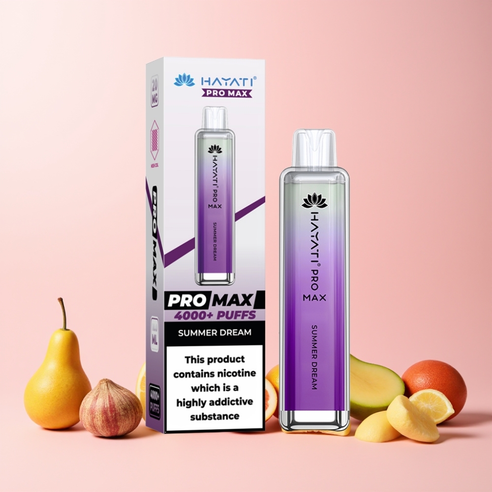 Hayati Pro Max 4000 Puffs Disposable Vape Sommar Dröm Sverige Grossist 2ml Tank 1400mAh