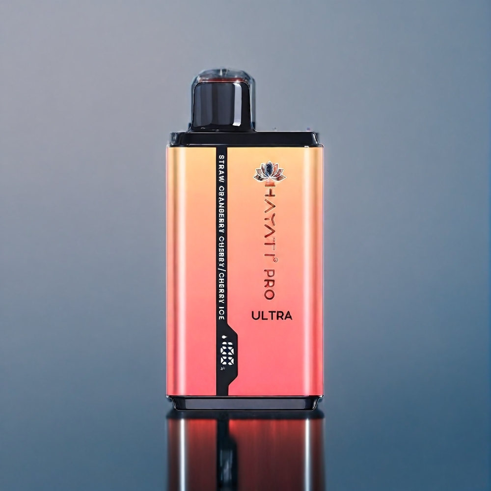 Jordgubb Tranbär Körsbär-Iskombination Hayati Pro Ultra 15000Puffar 850mAh 2 12ml 2% 49 Smaker Sverige Grossist