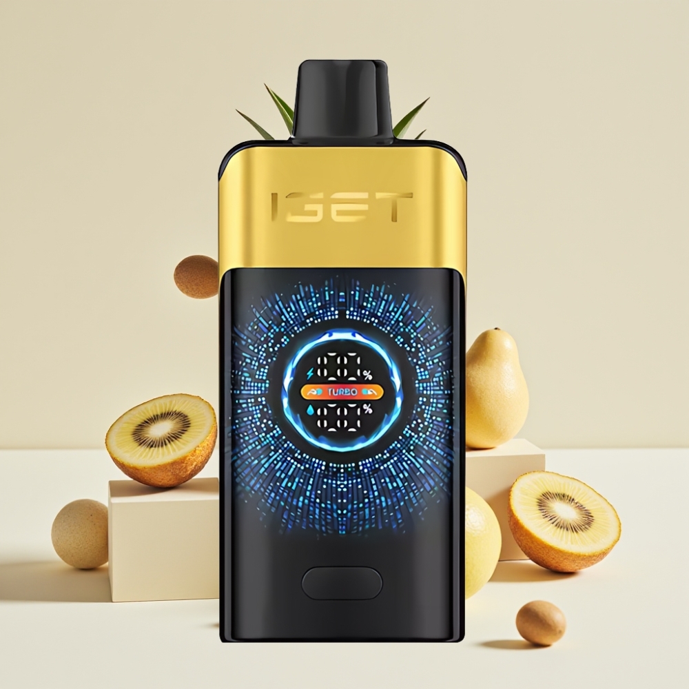 IGET ONE 12000 Puffs 2700 mAh Dual Mesh Sverige Grossist Kiwi Ananas