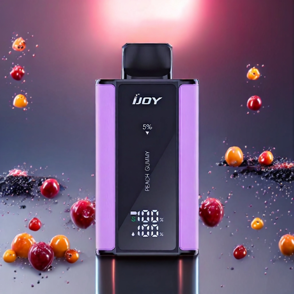 IJOY Captain 10000 Puff Justerbar Effekt 650mAh 18ml Sverige Grossist Persikogummi
