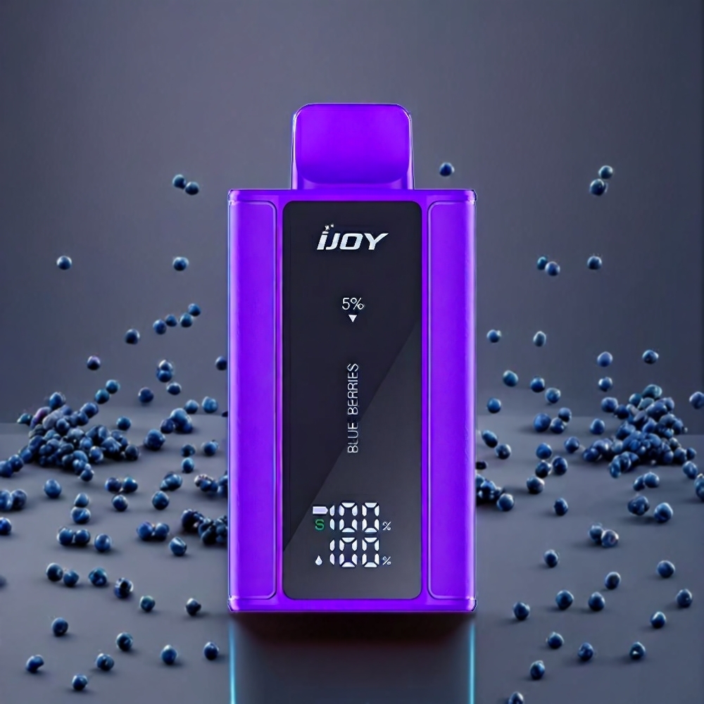 IJOY Captain 10000 Puffs 18ml 5% Nikotin Adjustable Power Blåbär Sverige Grossist