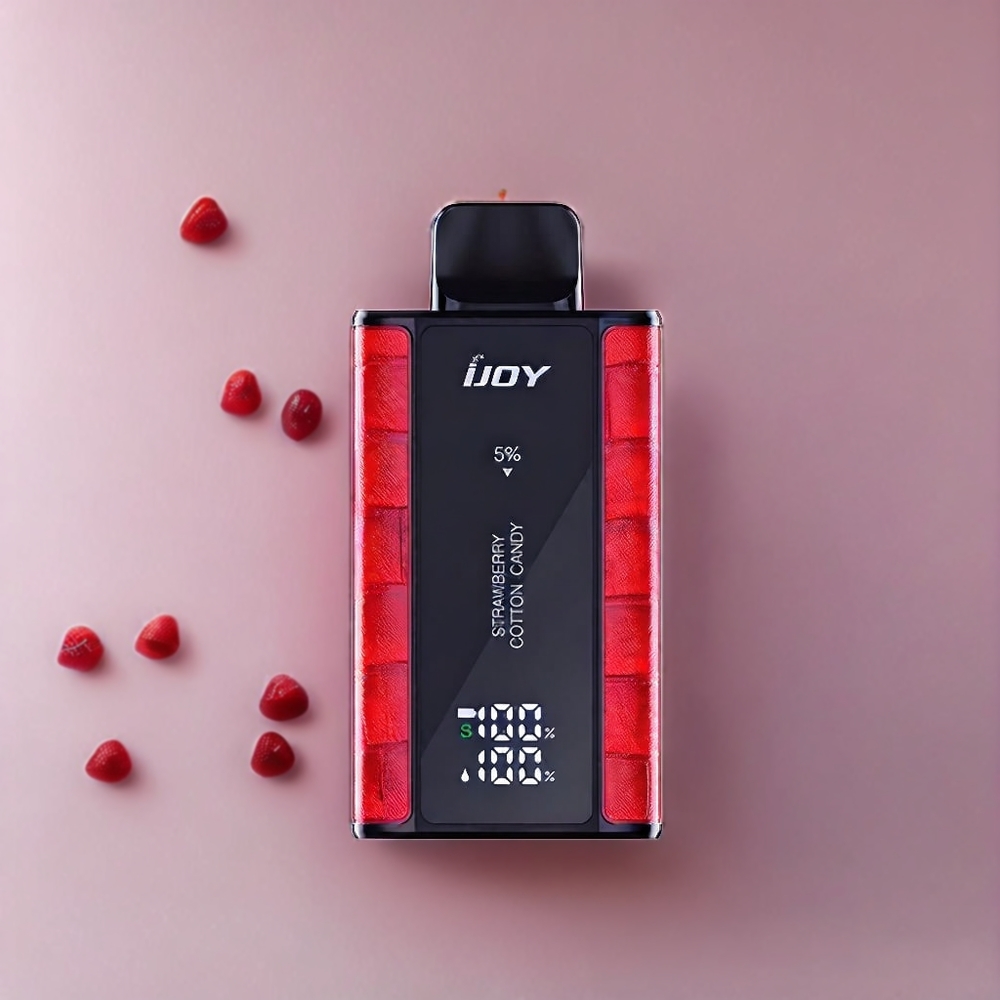 IJOY Captain 10000 Puffs 18ml 5% Nikotin Adjustable Power Sverige Grossist Jordgubb Bomullsgodis