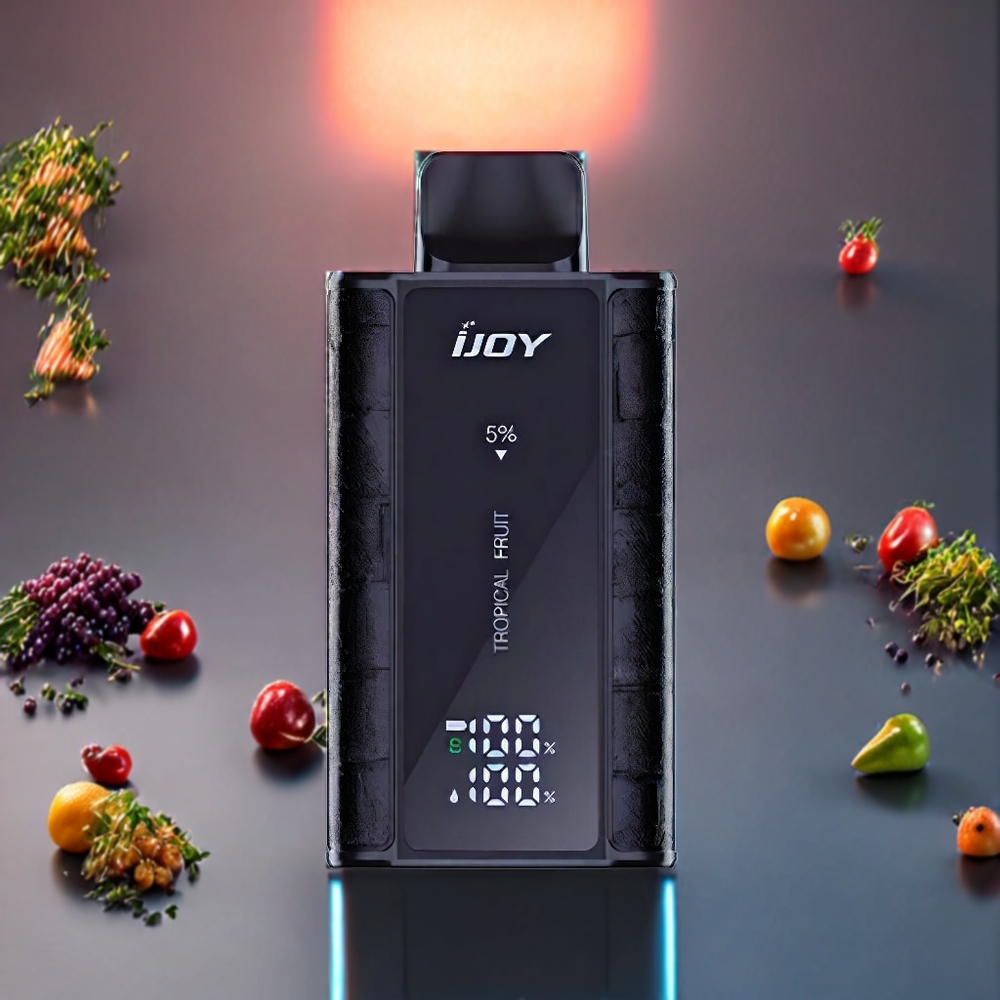 IJOY Captain 10000 Puffs 18ml 5% Nikotin Justerbar Effekt Sverige Grossist Tropisk Frukt