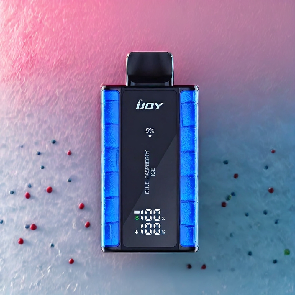 IJOY Captain 10000 Puffs 18ml Blå Hallon Is Sverige Grossist
