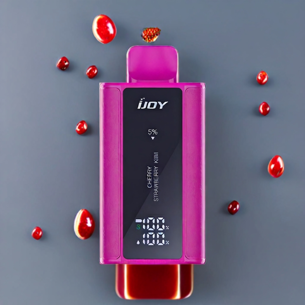 IJOY Captain 10000 Puffs Justerbar Effekt Type-C Laddning Sverige Grossist Körsbär Jordgubbe Kiwi