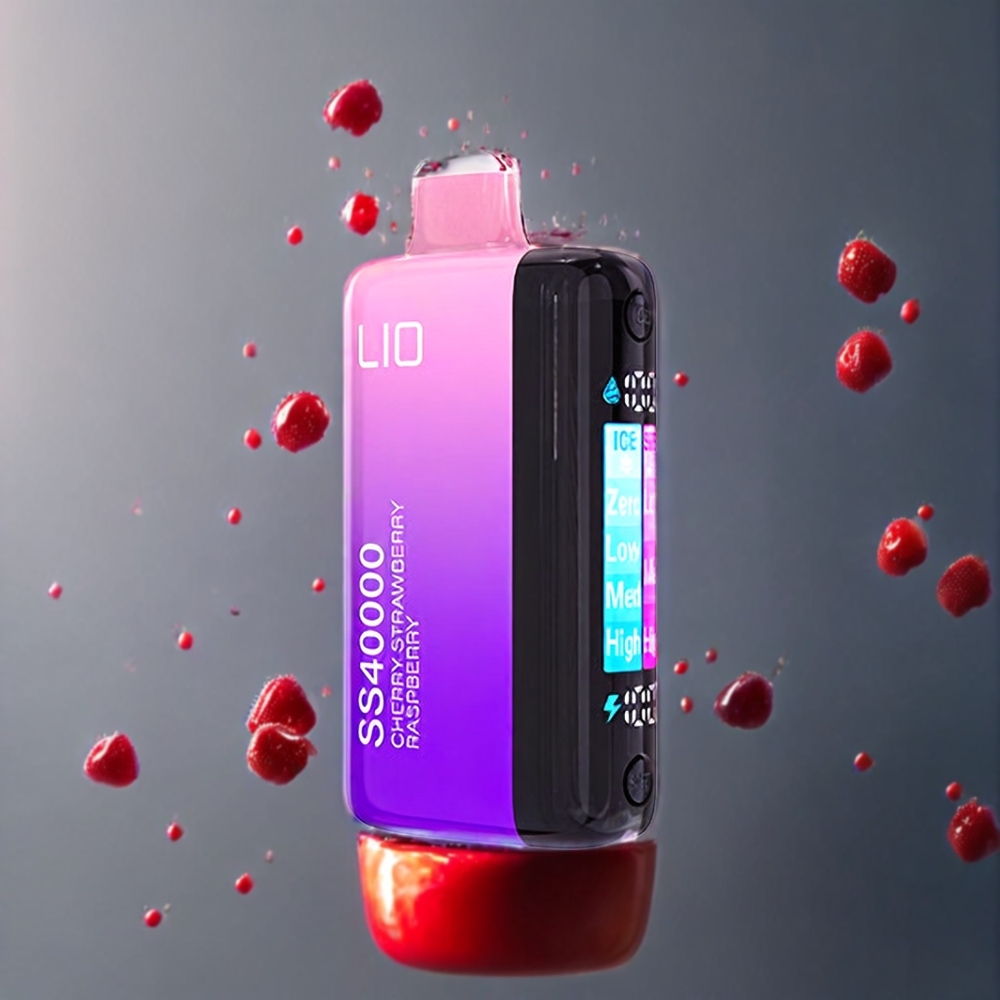 IJOY LIO SS40000 40000 Puffar 22ML Justerbar Luftflöde TYPE-C Laddning Körsbär Jordgubb Hallon Sverige Grossist