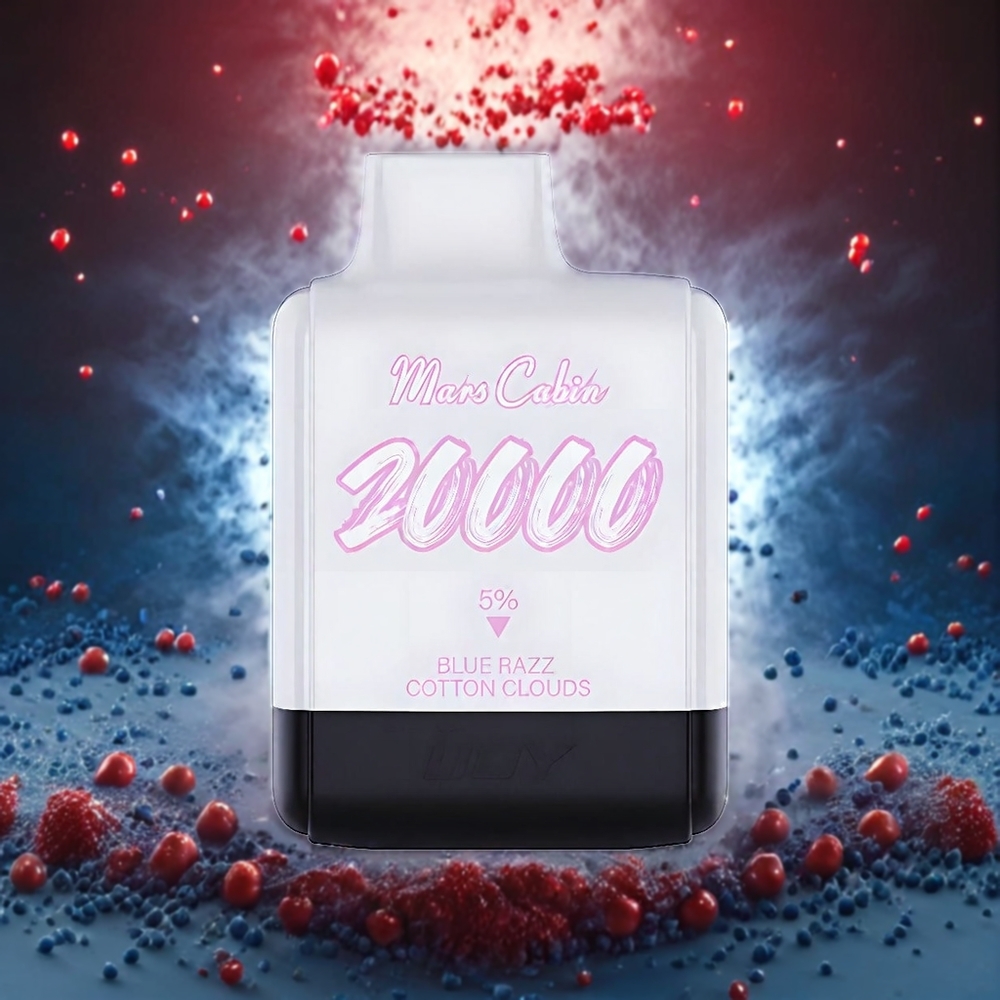 IJOY Mars Cabin 20000 Puffar 20ML 850 mAh Sverige Grossist Blå Hallon Bomullsmoln
