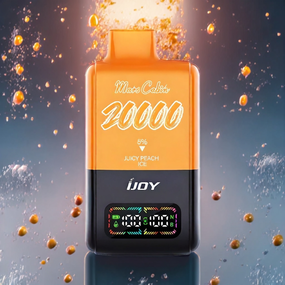 IJOY Mars Cabin 20000 Puffs Sverige Grossist 20ML 50mg Saftig Persika Is