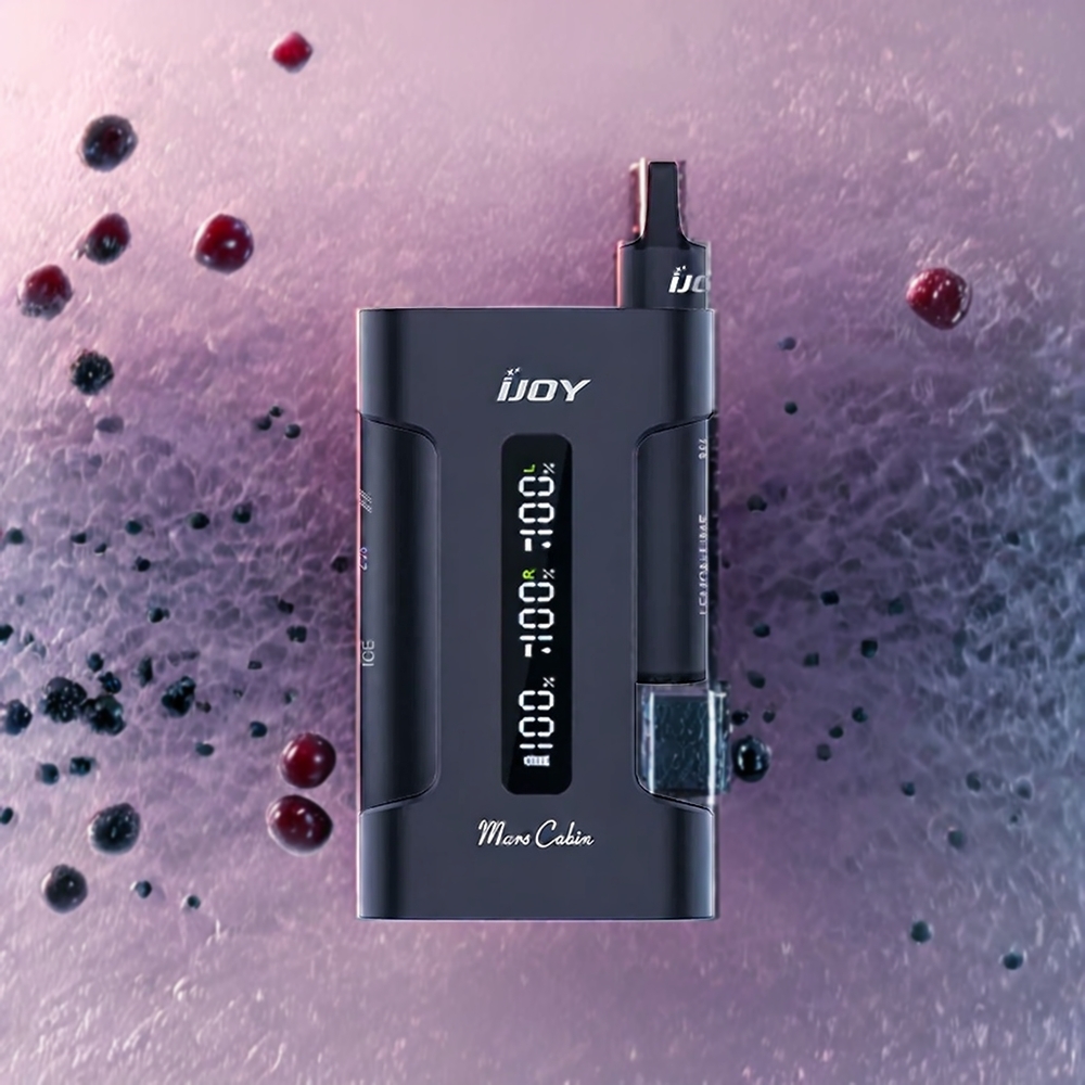 IJOY Mars Cabin 6000 Puffar Engångs Svart Sverige Grossist 2 x 5ML 50mg
