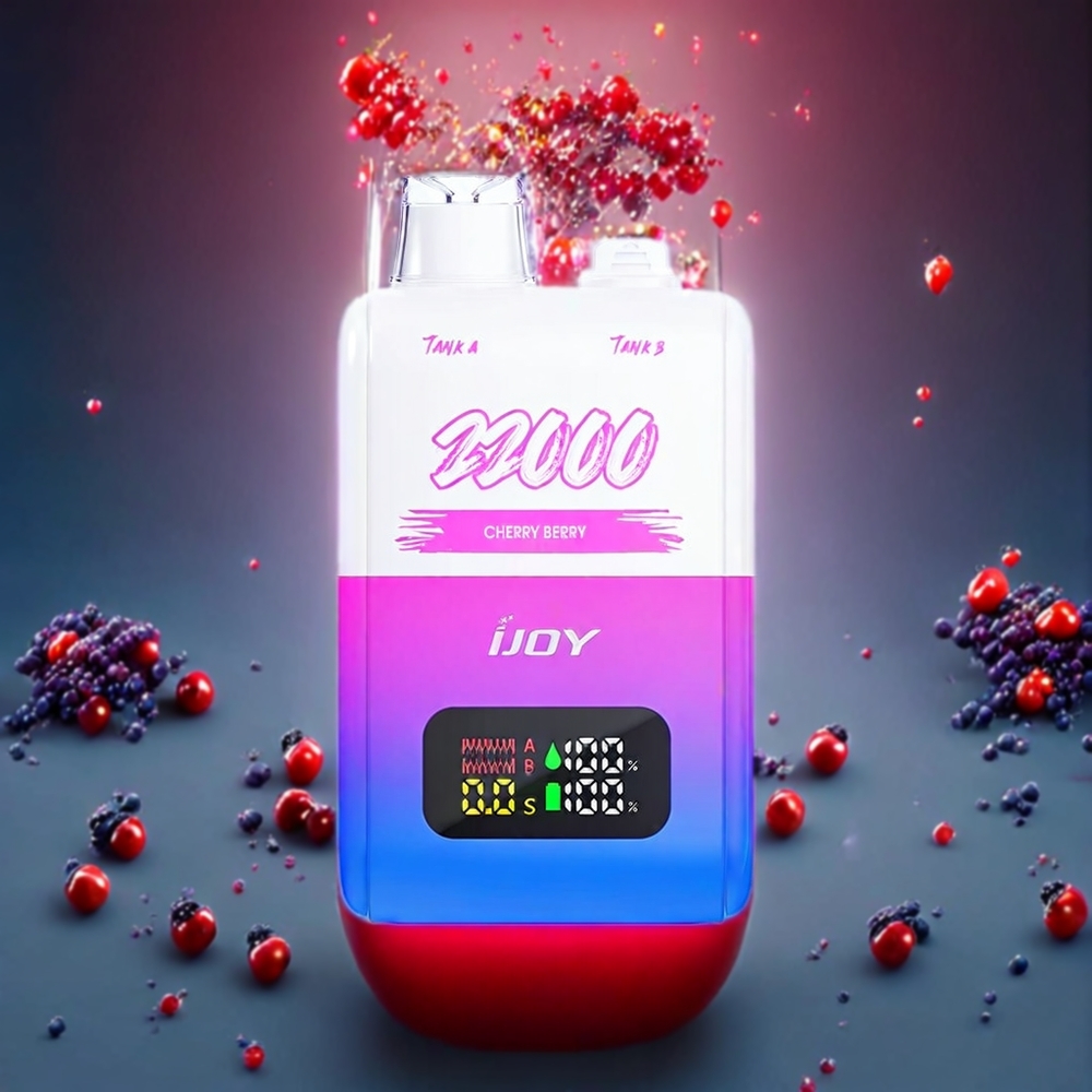 IJOY SD 22000 Puff Cherr Berry Sverige Grossist 15W 650mAh Type-C Laddning