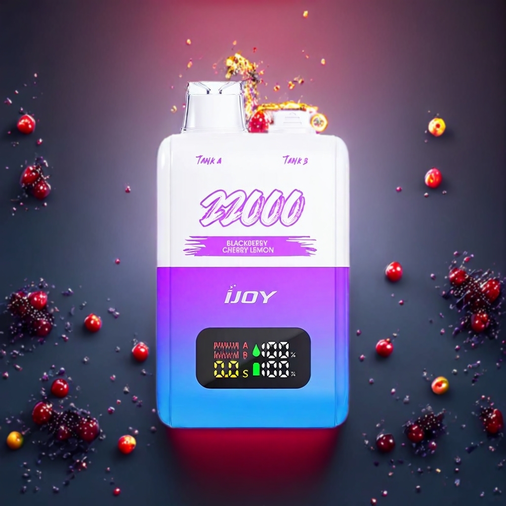 IJOY SD 22000 Puff Typ-C Laddning Sverige Grossist Björnbär Citron
