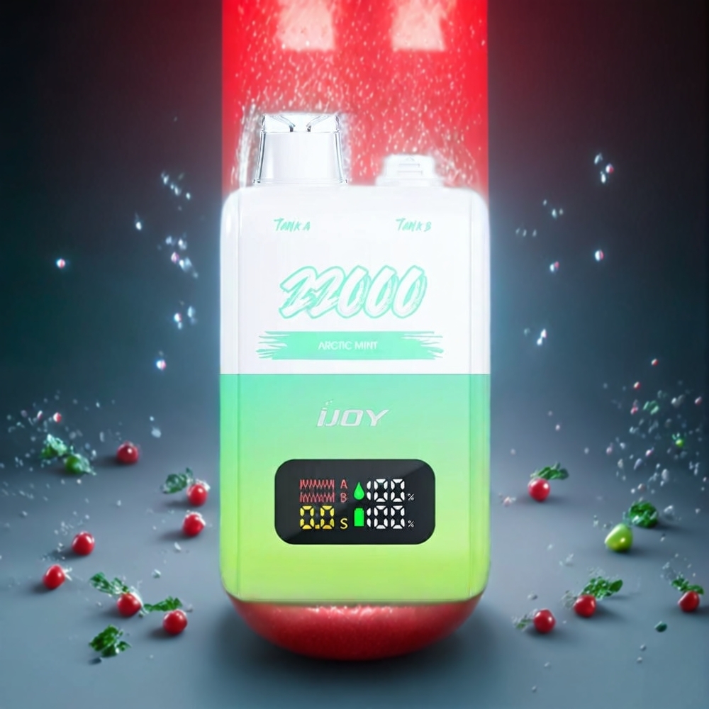 IJOY SD 22000 Puffar 15W 650mAh Type-C Sverige Grossist Arktisk Mynta