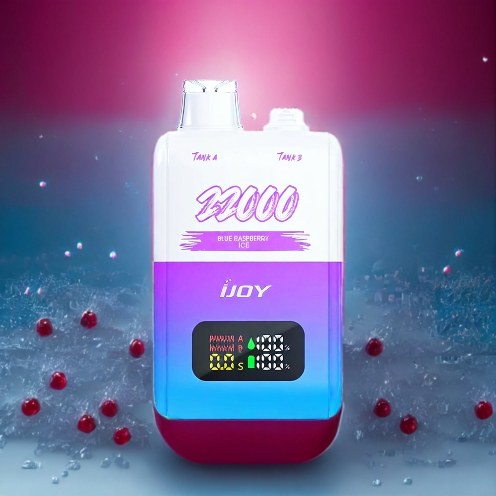 IJOY SD 22000 Puffar Sverige Grossist Blå Hallon Is 15ML+15ML 650mAh
