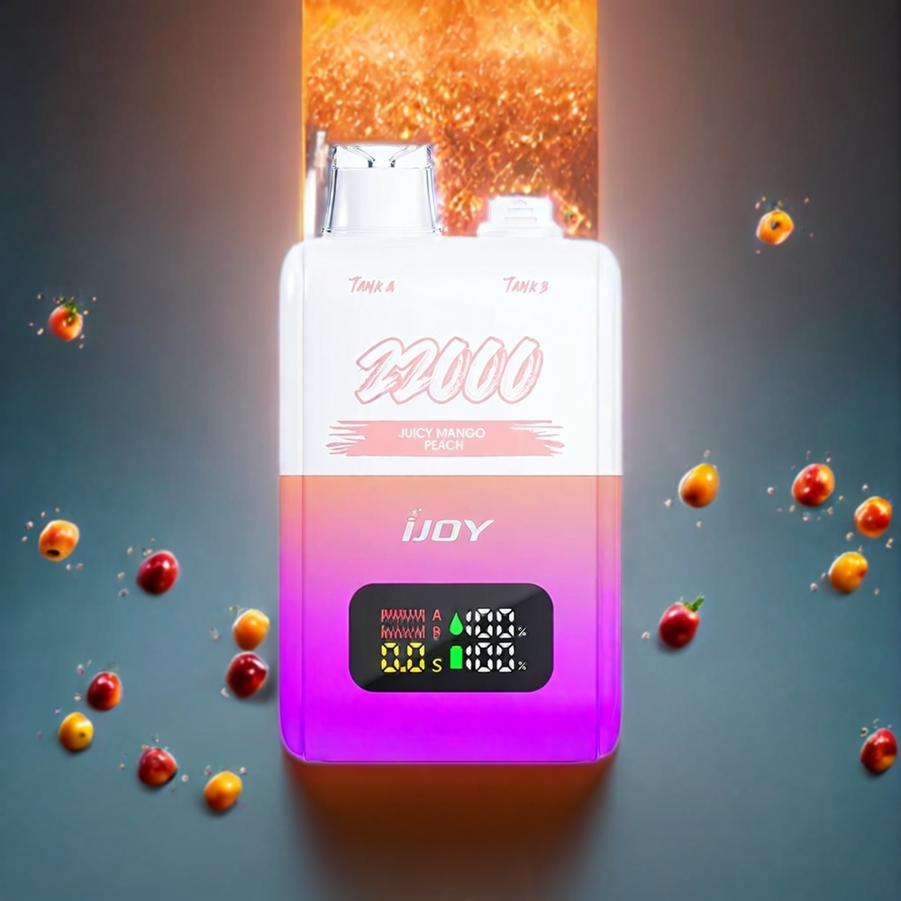 IJOY SD 22000 Puffar Sverige Grossist Typ-C Laddning Saftig Mango Persika