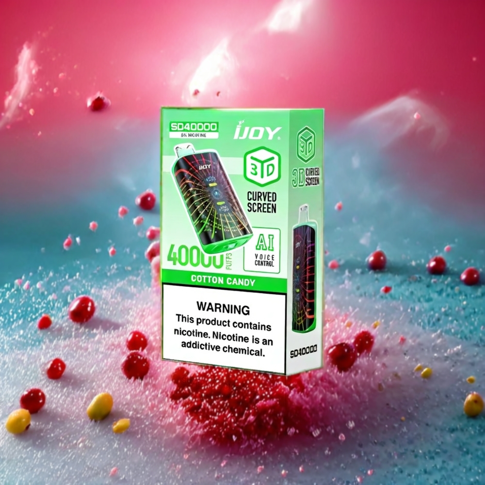 IJOY SD 40000 Puff Justerbar Effekt 18W/30W 20ML 5% Nikotin Bomullssocker Sverige Grossist