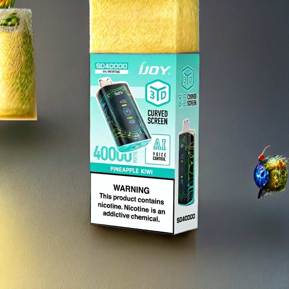 IJOY SD 40000 Puff Justerbar Luftflöde 20ML Sverige Grossist Ananas Kiwi