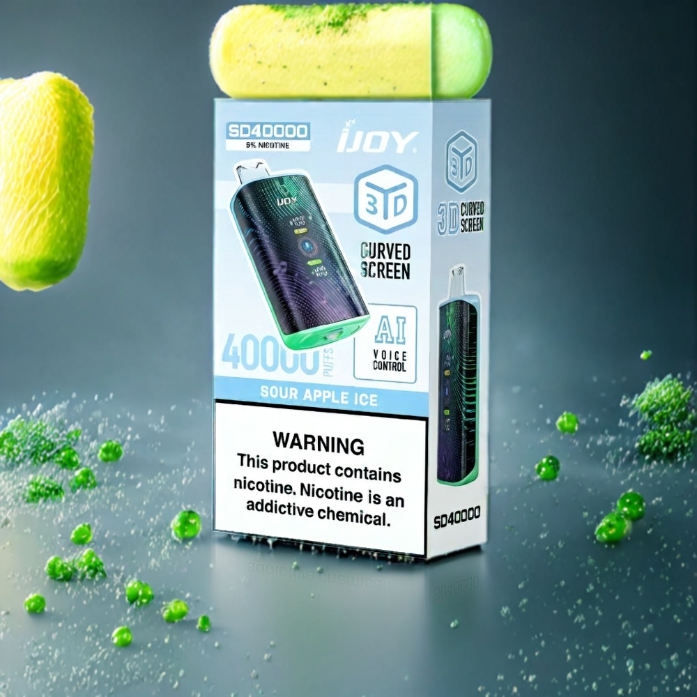 IJOY SD 40000 Puffs 750mAh 20ML 5% Sverige Grossist Surt Äpple Is