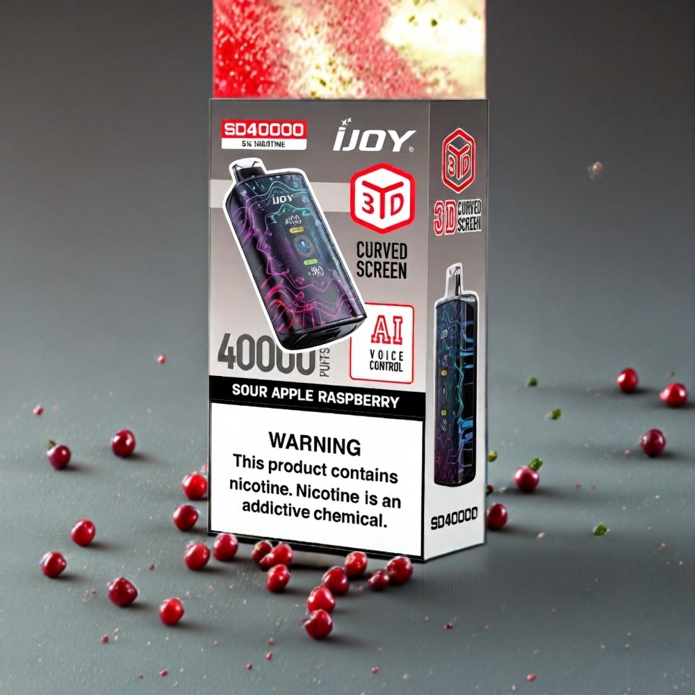 IJOY SD 40000 Puffs 750mAh 20ML Sverige Grossist Just Äpple Hallon