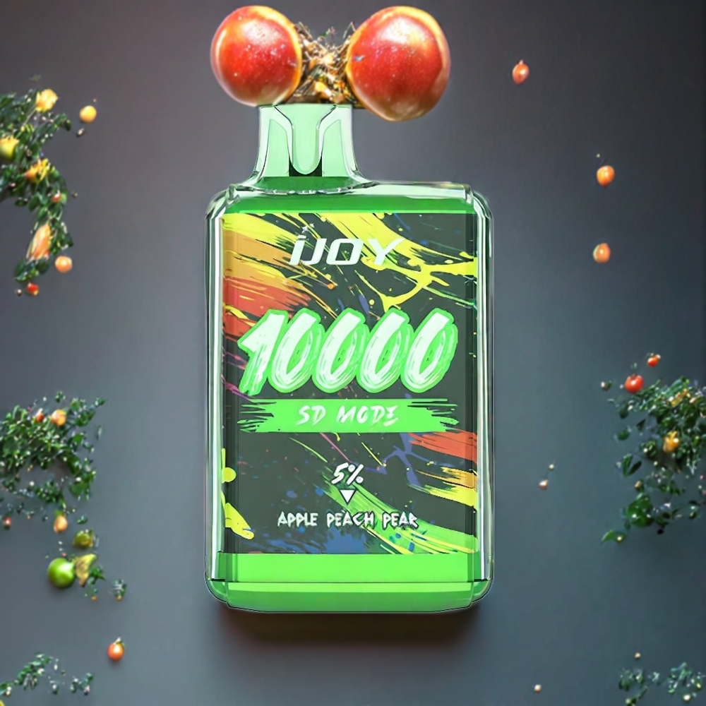 IJOY SD10000 10000 Puff 20ml 5% Nikotin Sverige Grossist Äpple Persika Päron