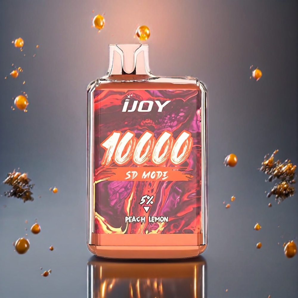 IJOY SD10000 10000 Puffar 20ml 5% Nikotin Justerbart Effekt Sverige Grossist Persika Citron