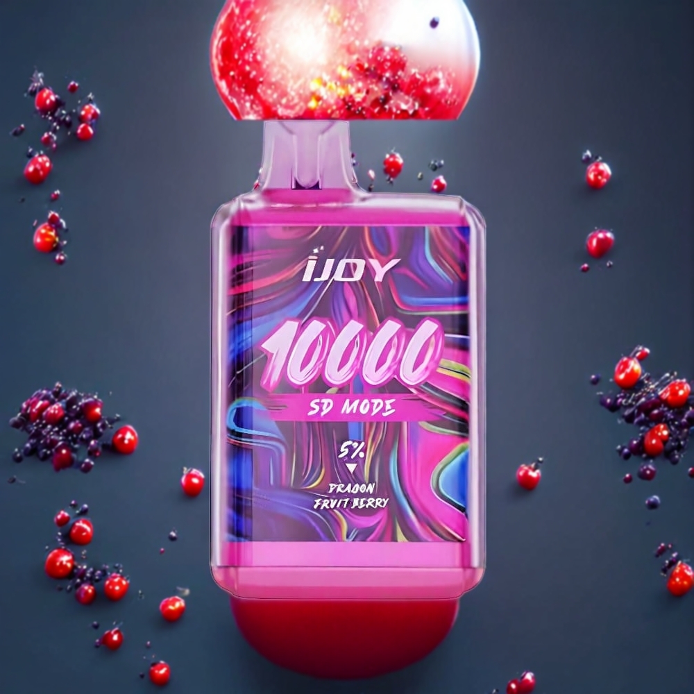 IJOY SD10000 Sverige Grossist 10000 Puffs 20ml 5% Nikotin Dragonfrukt Bär