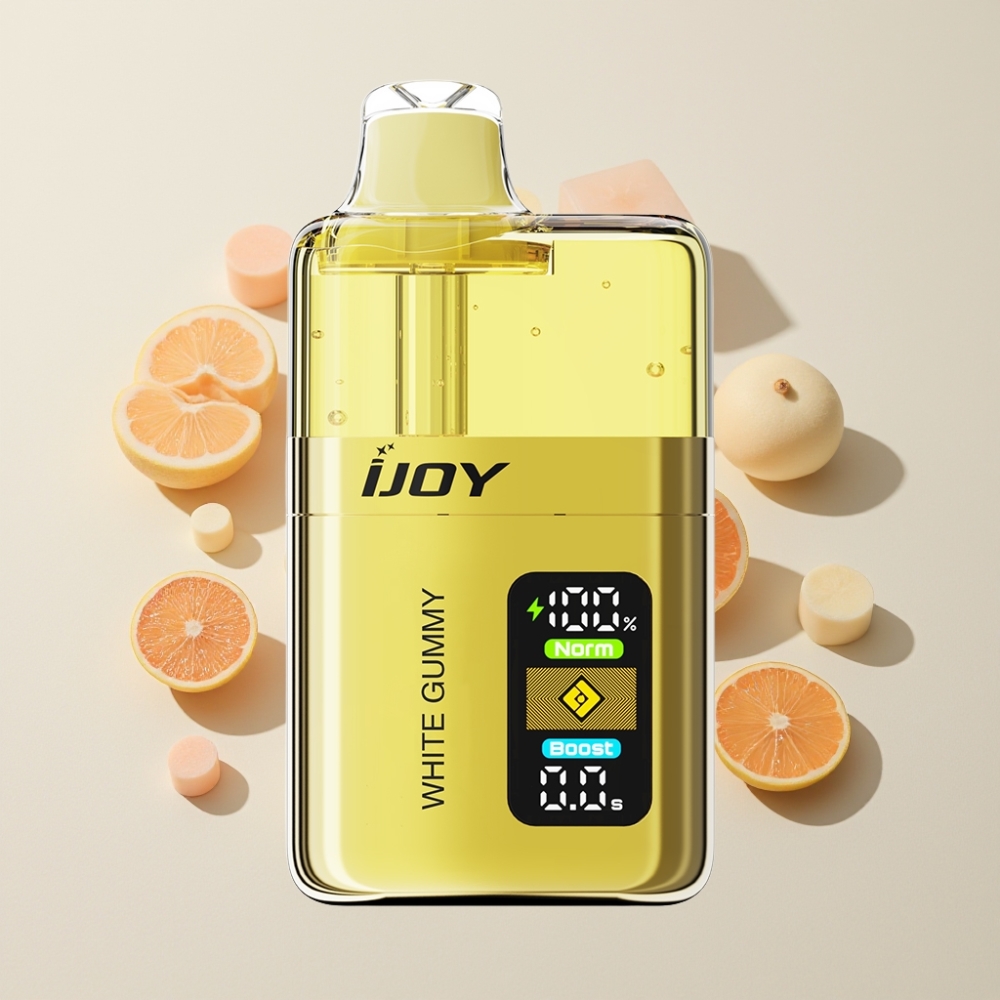 IJOY XP50000 50000 Puff 50mg/ml 1000 mAh Type-C Justering Luftflöde Sverige Grossist Vit Godis