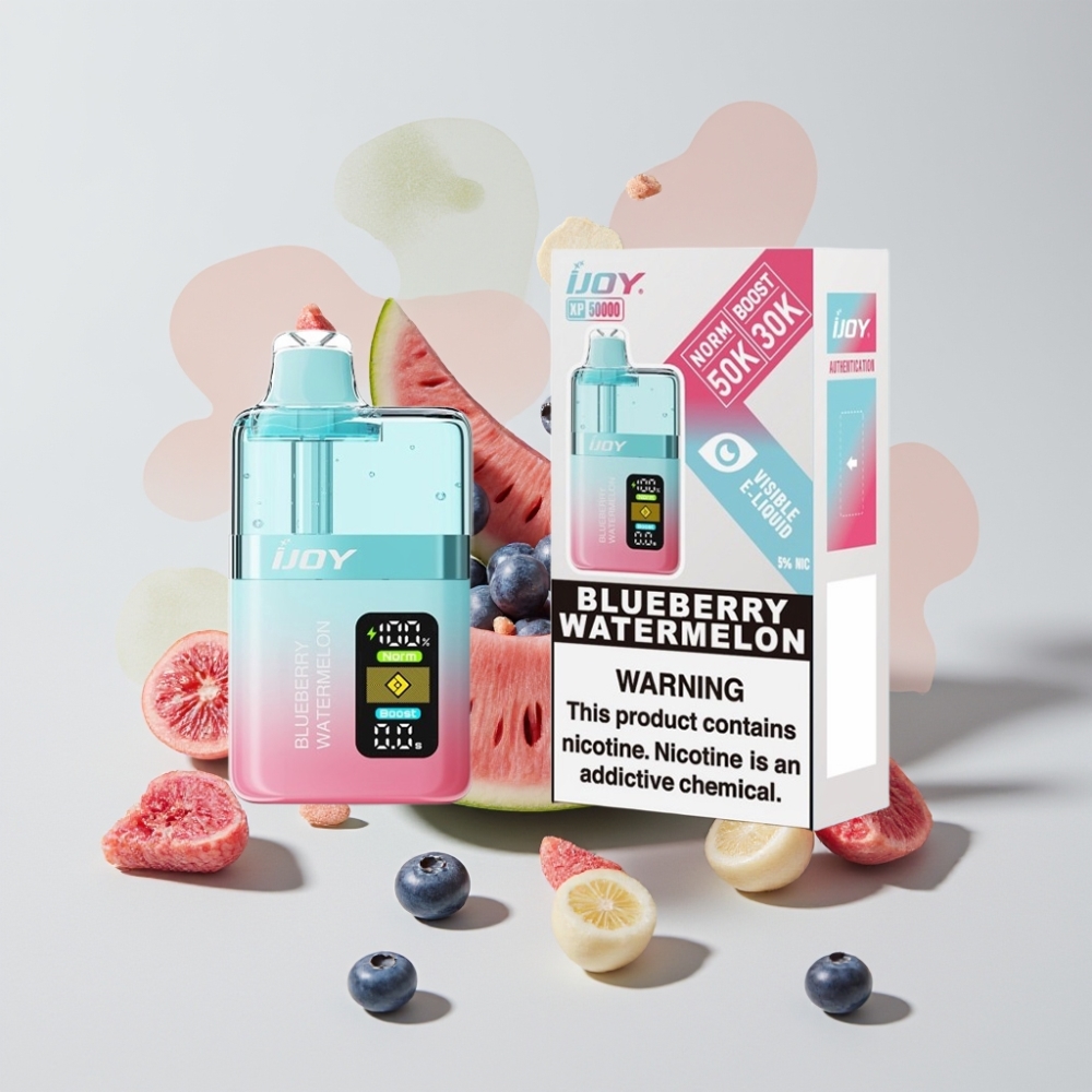 IJOY XP50000 50000 Puff 50mg/ml 1000mAh Type-C Sverige Grossist Blåbär Vattenmelon Disposable Vape