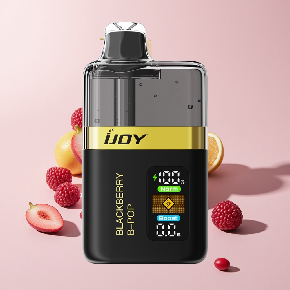 IJOY XP50000 Svensk 50000 Puffar 50mg/ml 1000mAh Typ-C Justerbar Luftflöde Björnbär B-Pop Sverige Grossist