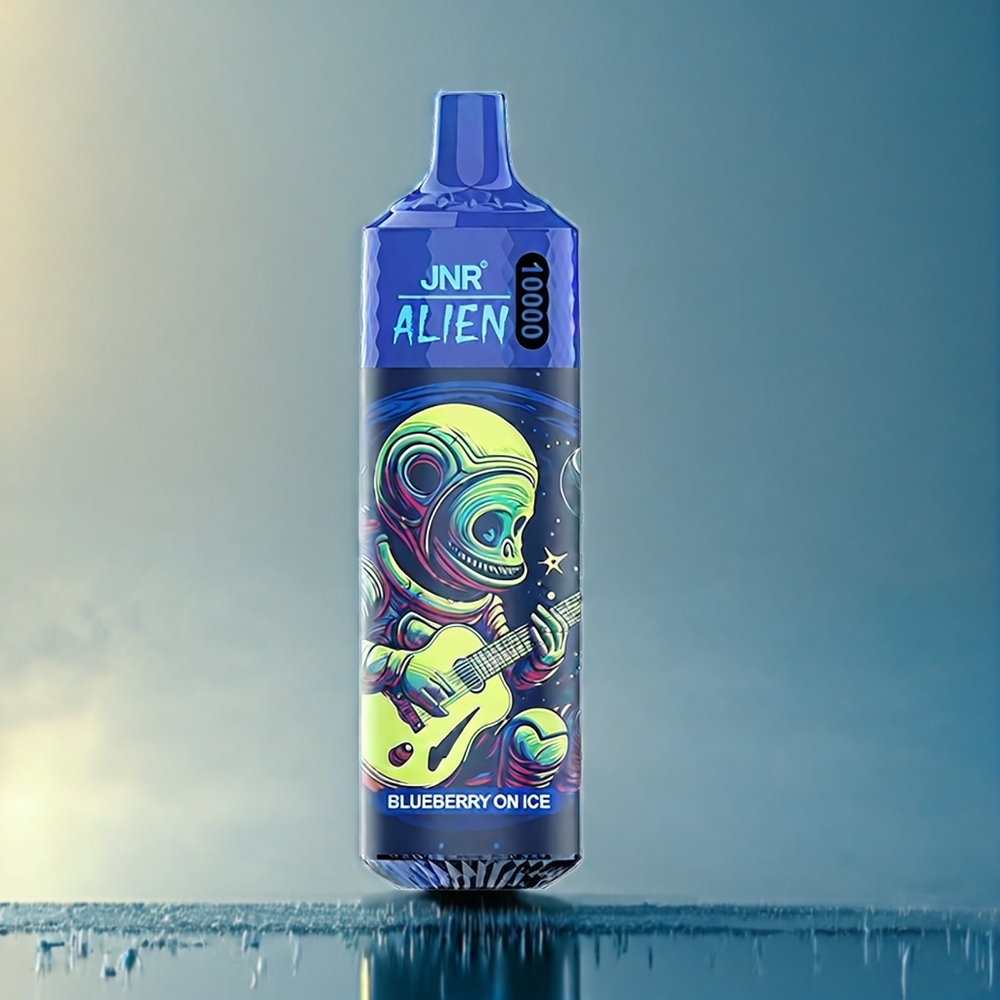 Blåbär På Is JNR Alien 10000 Puffar 850mAh 1.2 Ohm Mesh 20ml Type-C RGB Sverige Grossist