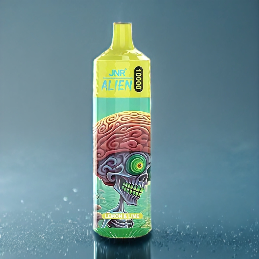 Citron & Lime JNR Alien 10000 Puffar Sverige Grossist LED RGB Sporty 850mAh 1.2 Ohm Mesh Type-C 20ml 0%-2%-5%