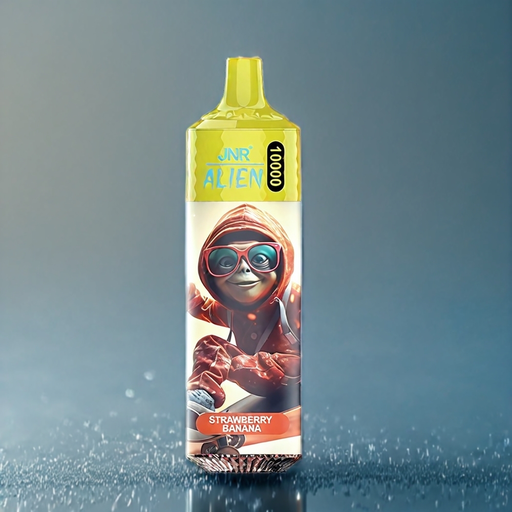 Jordgubb Banan JNR Alien 10000 Puffar 850mAh RGB Mesh Sverige Grossist