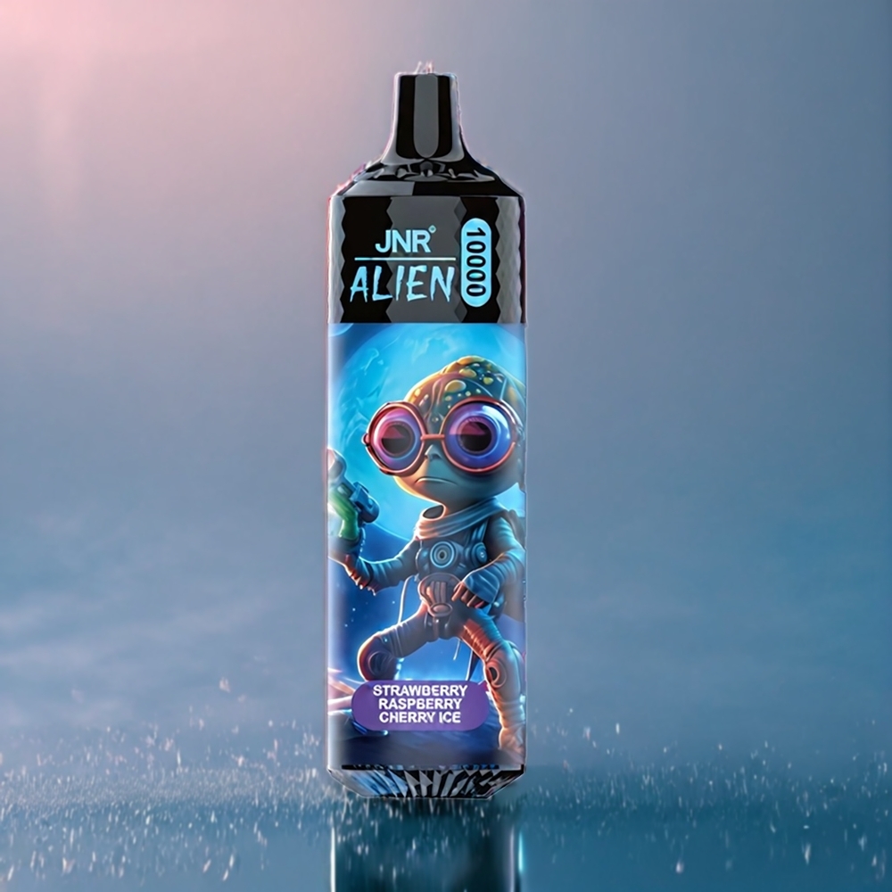 Jordgubb Hallon Körsbär Is Alien Jnr 10000 Puffar 850mAh 1.2 Ohm Mesh 20ml Type-C RGB Sverige Grossist
