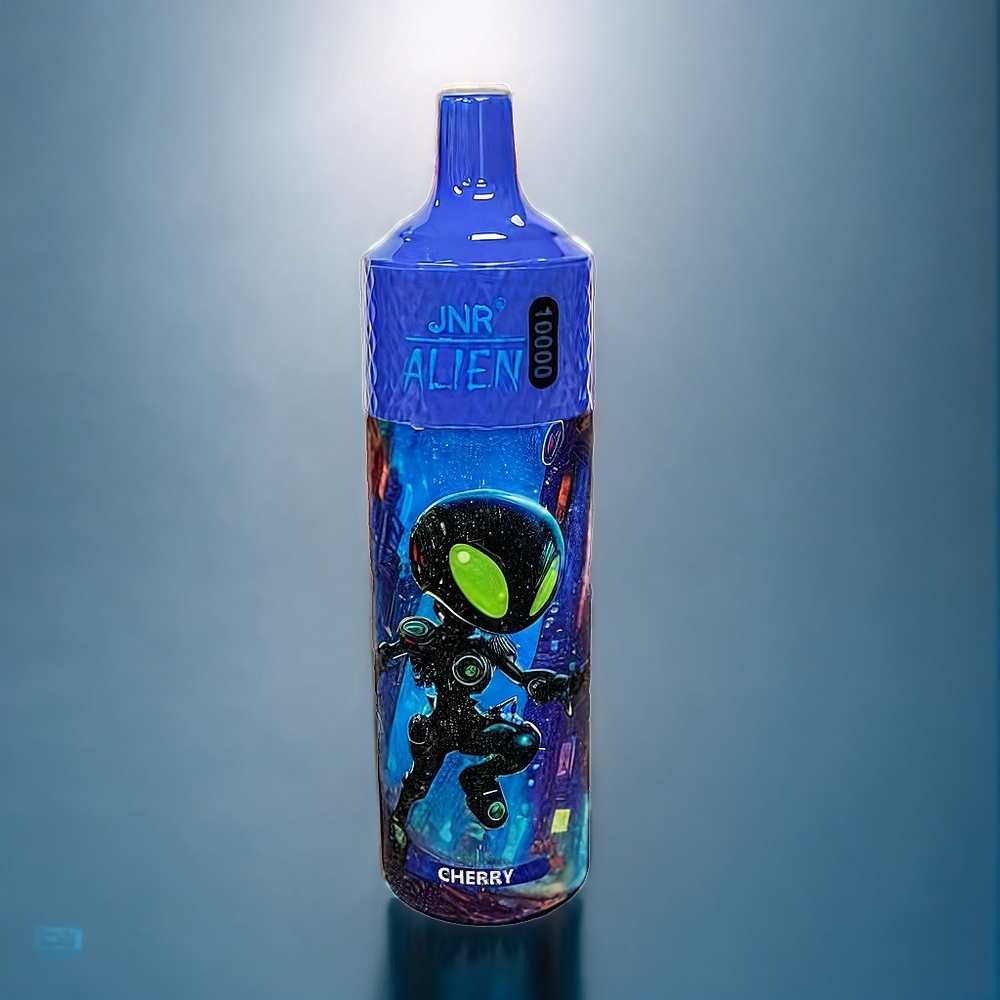 Körsbär JNR Alien 10000 Puffar 850mAh Mesh 1.2Ohm RGB LED Type-C Sverige Grossist