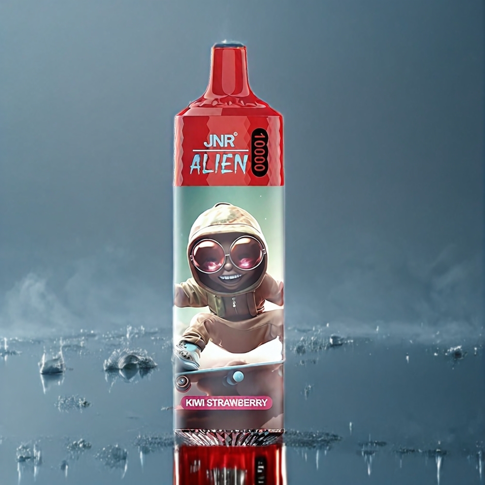 Kiwi Jordgubb JNR Alien 10000 Puffar 850mAh 1.2Ohm Mesh RGB Type-C Sverige Grossist