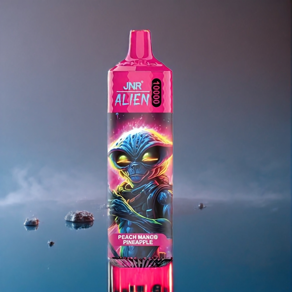 Persik Mango Ananas JNR Alien 10000 Puffar 850mAh 1.2 Ohm Mesh 20ml Sverige Grossist