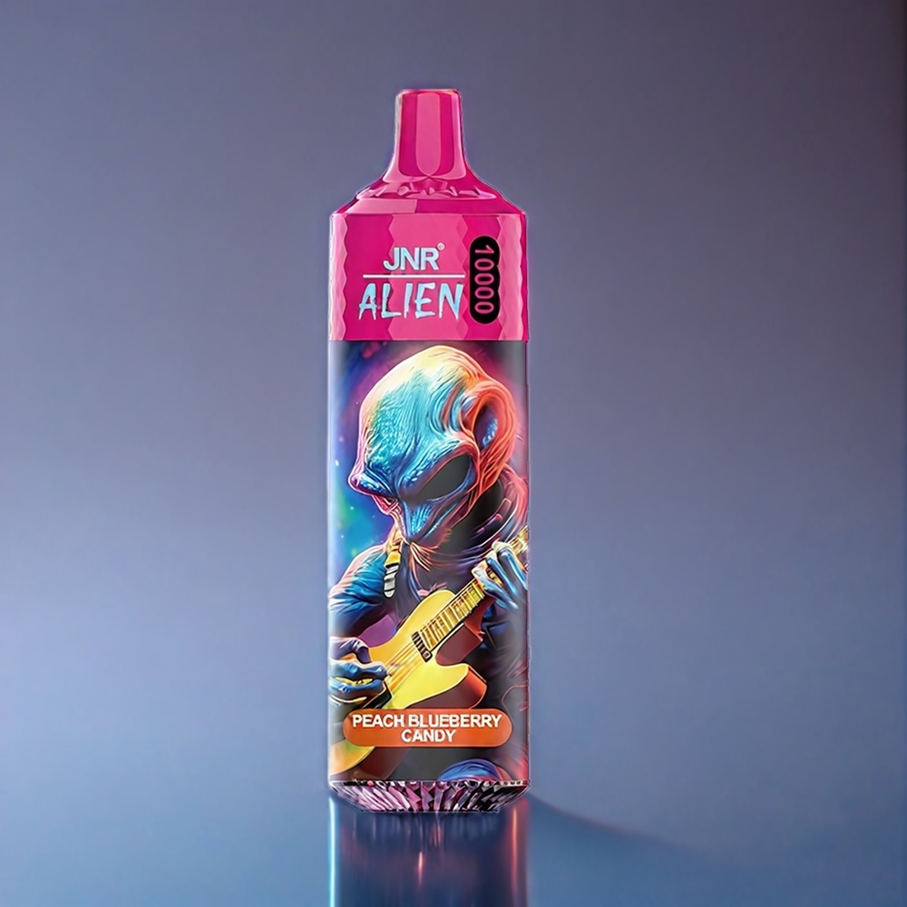Persika Blåbär Godis JNR Alien 10000 Puffar RGB-LED 850mAh 1.2 Ohm Sverige Grossist