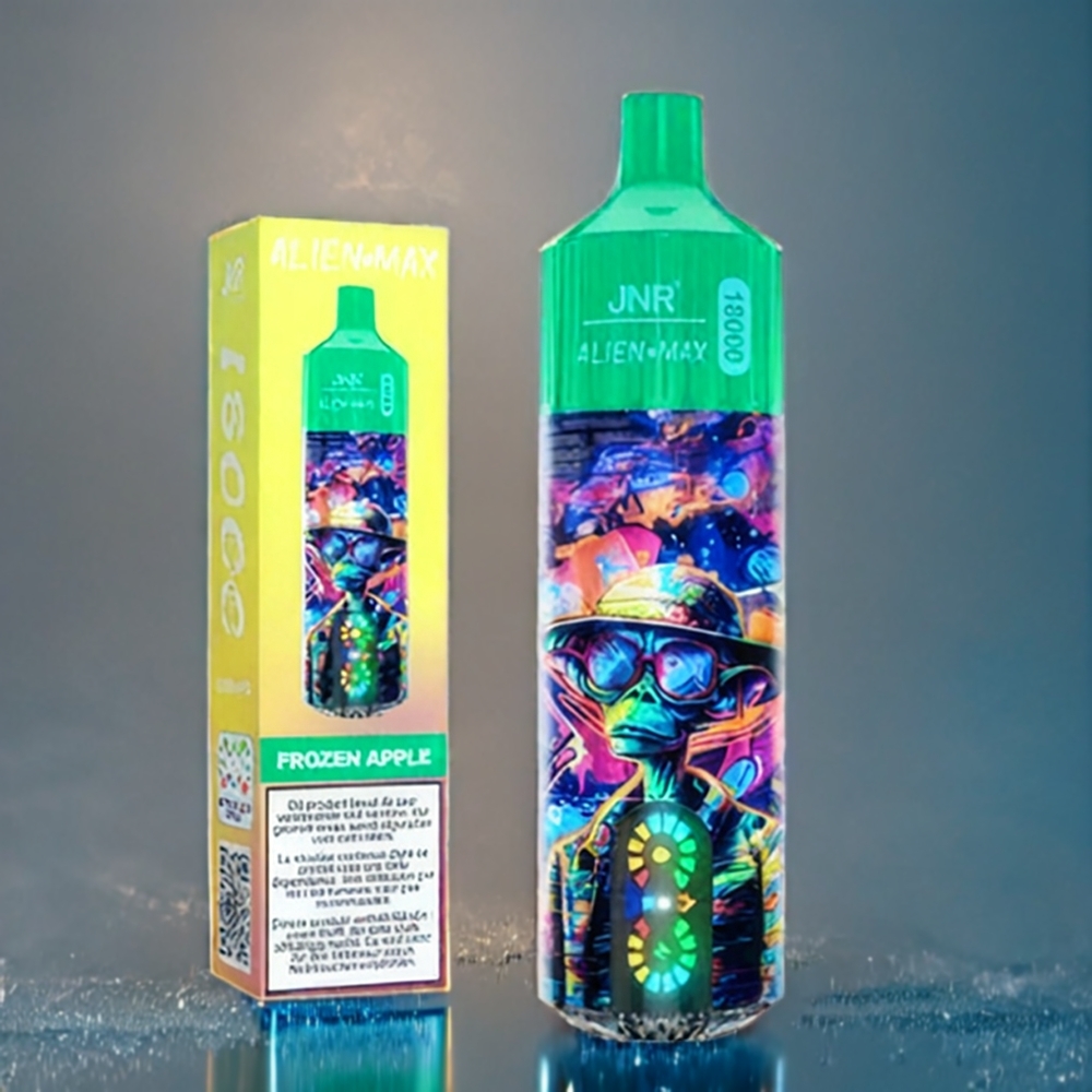 Fryst Äpple JNR Alien Max Dual Mesh 18000 Puffar Type-C 28ml Sverige Grossist