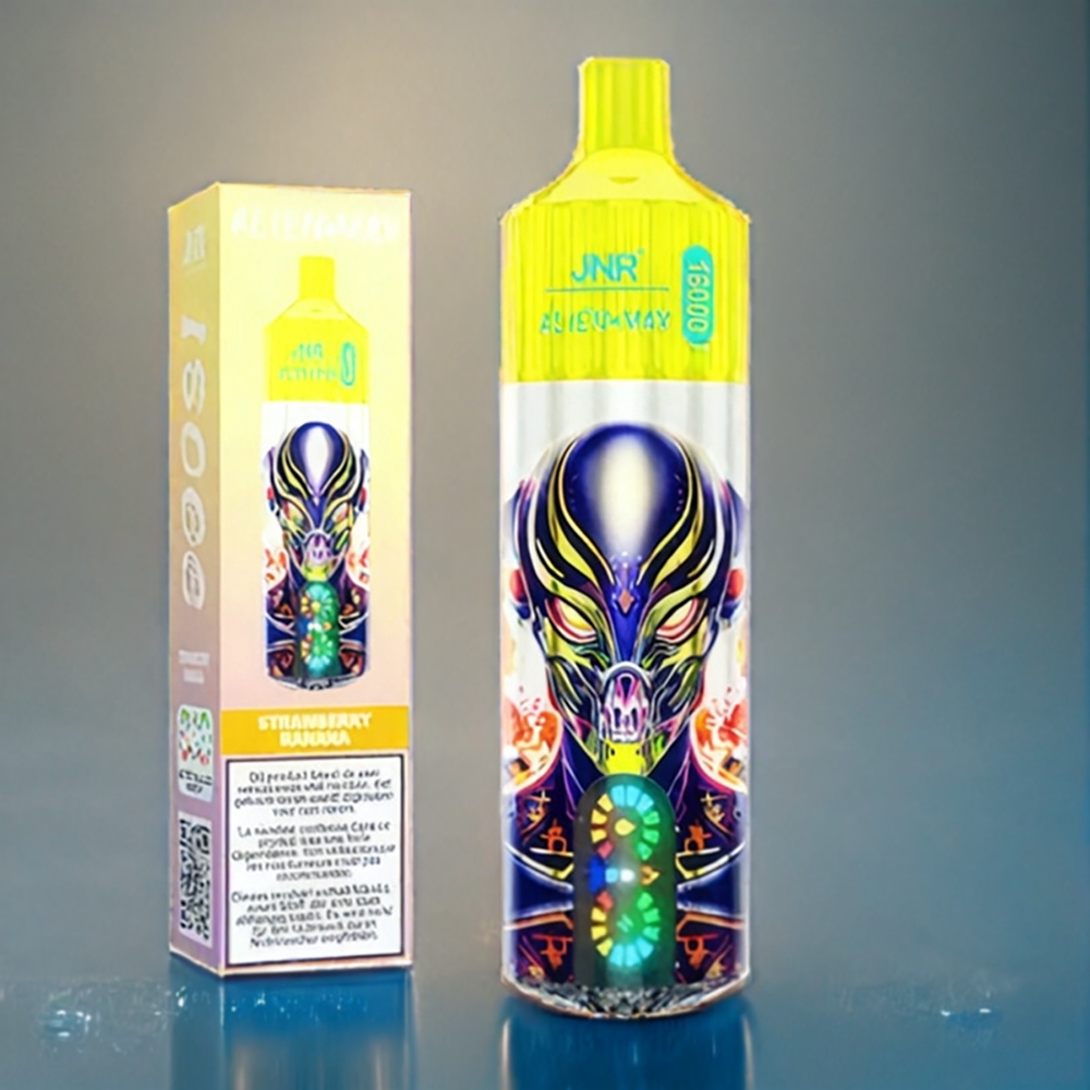 Jordgubb Banan JNR Alien Max 18000 Puffar Dual Mesh Smart LED Sverige Grossist