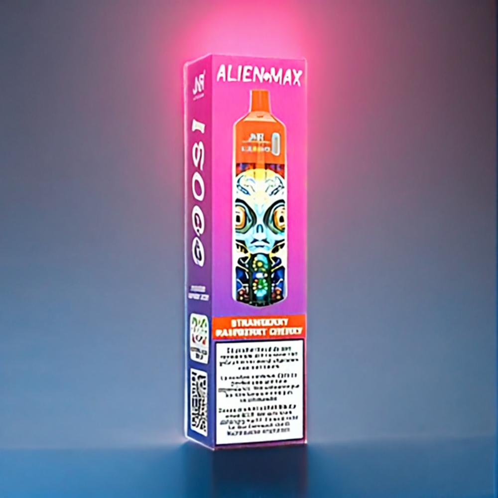 Jordgubb Hallon Körsbär JNR Alien Max 18000 Puffar Dual Mesh Coil 28ml E-liquid Sverige Grossist