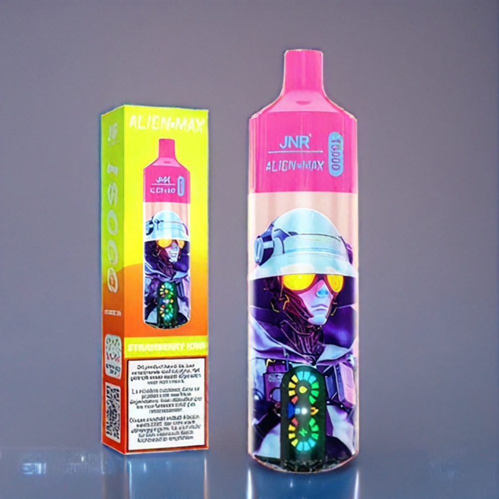 Jordgubb Iowi JNR Alien Max Dual Mesh 18000 Puffar Smart LED 850mAh Type-C Sverige Grossist