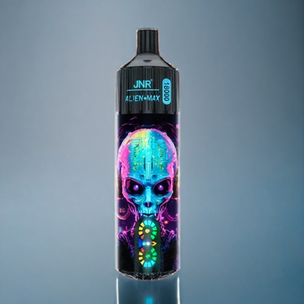 Jordgubbe Hubba Bubba JNR Alien Max 18000 Puffar Dual Mesh Coil LED Display 28ml E-liquid Type-C Quick Charge Sverige Grossist