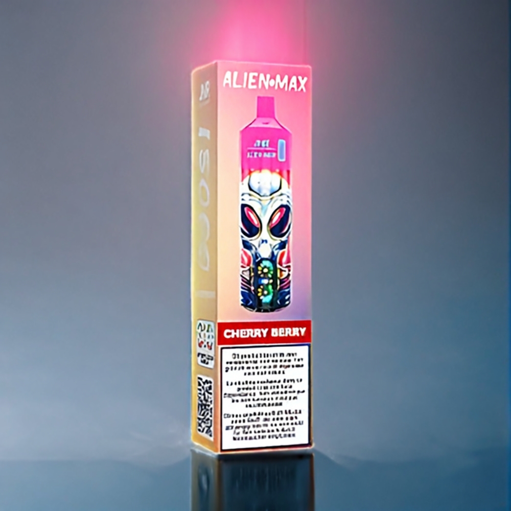 Körsbär Bär JNR Alien Max Dual Mesh 18000 Puffar Smart LED 28ml E-liquid Typ-C Sverige Grossist