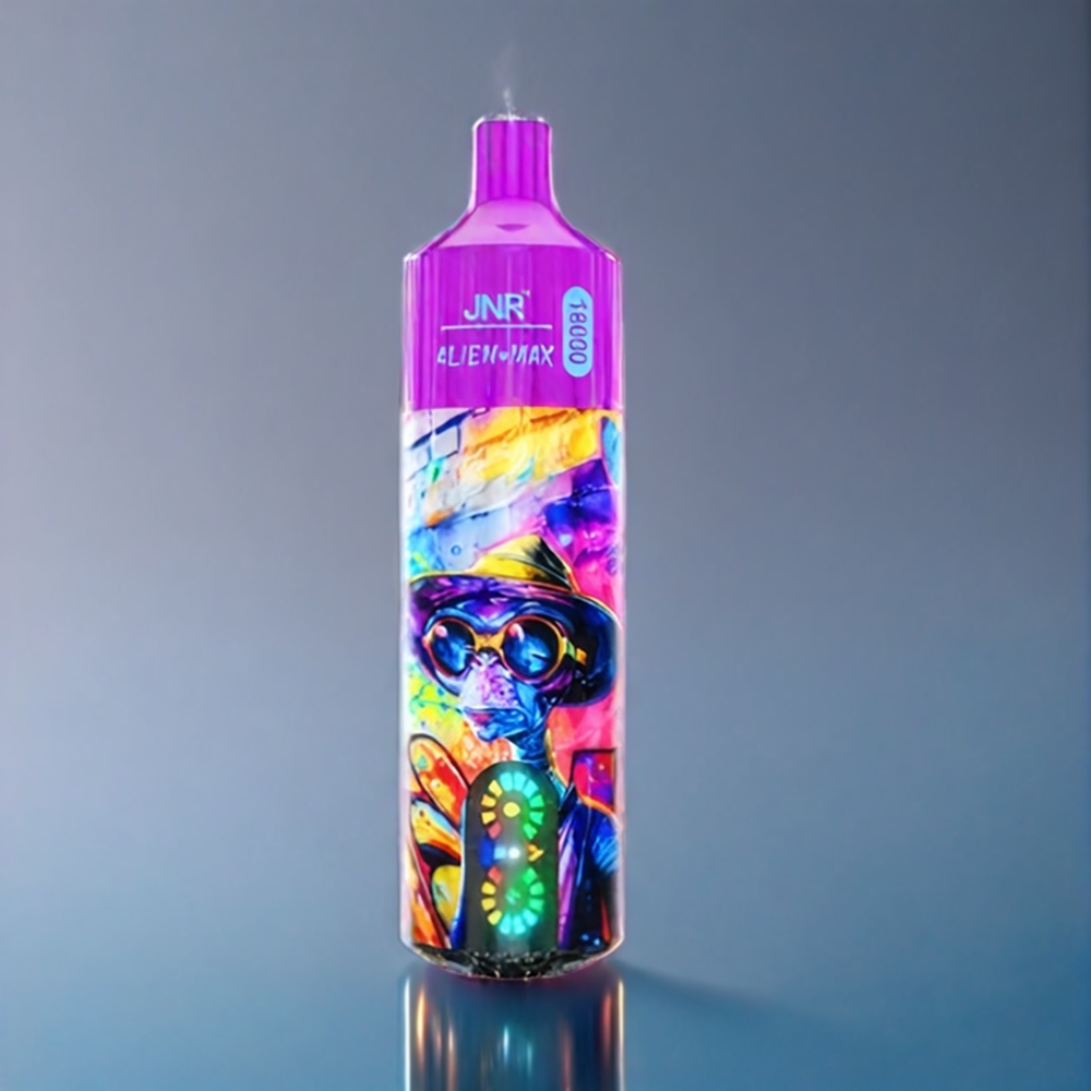 Persika Blåbär Godis JNR Alien Max 18000 Puffar Dual Mesh Smart LED Sverige Grossist