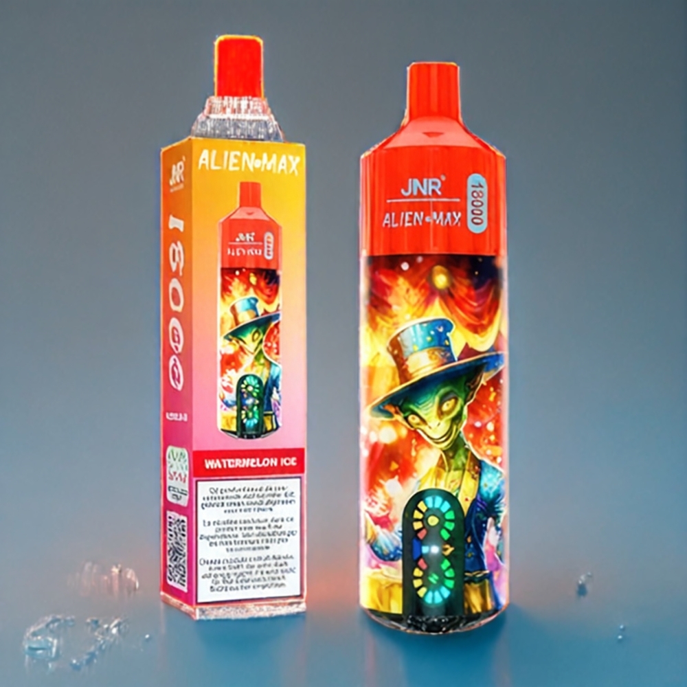 Vattenmelon Is Jnr Alien Max 18000 Puffar Dual Mesh Coil 28ml E-liquid Sverigegrossist