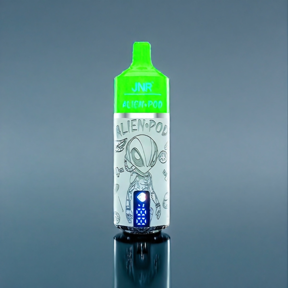 Jordgubb Kiwi JNR Alien Pod 13000 Puffar Mesh Core 850mAh 20ml E-liquid Type-C Sverige Grossist