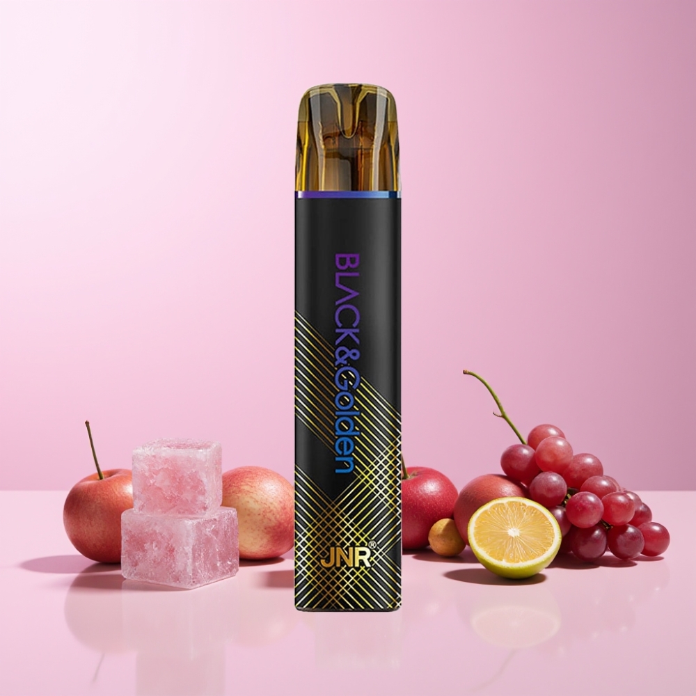 JNR Black&Golden 800 Puffs 550mAh 2ml TPD-certifierad Ingen laddning 2% Nikotin Sverige Grossist Vindruva Is