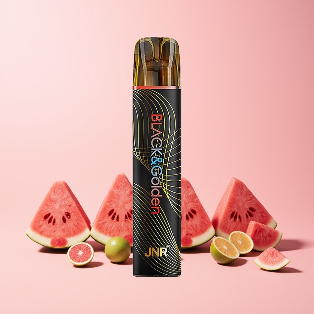 JNR Black&Golden 800 Puffs 550mAh 2ml TPD-certifierad Sverige Grossist Vattenmelon Is